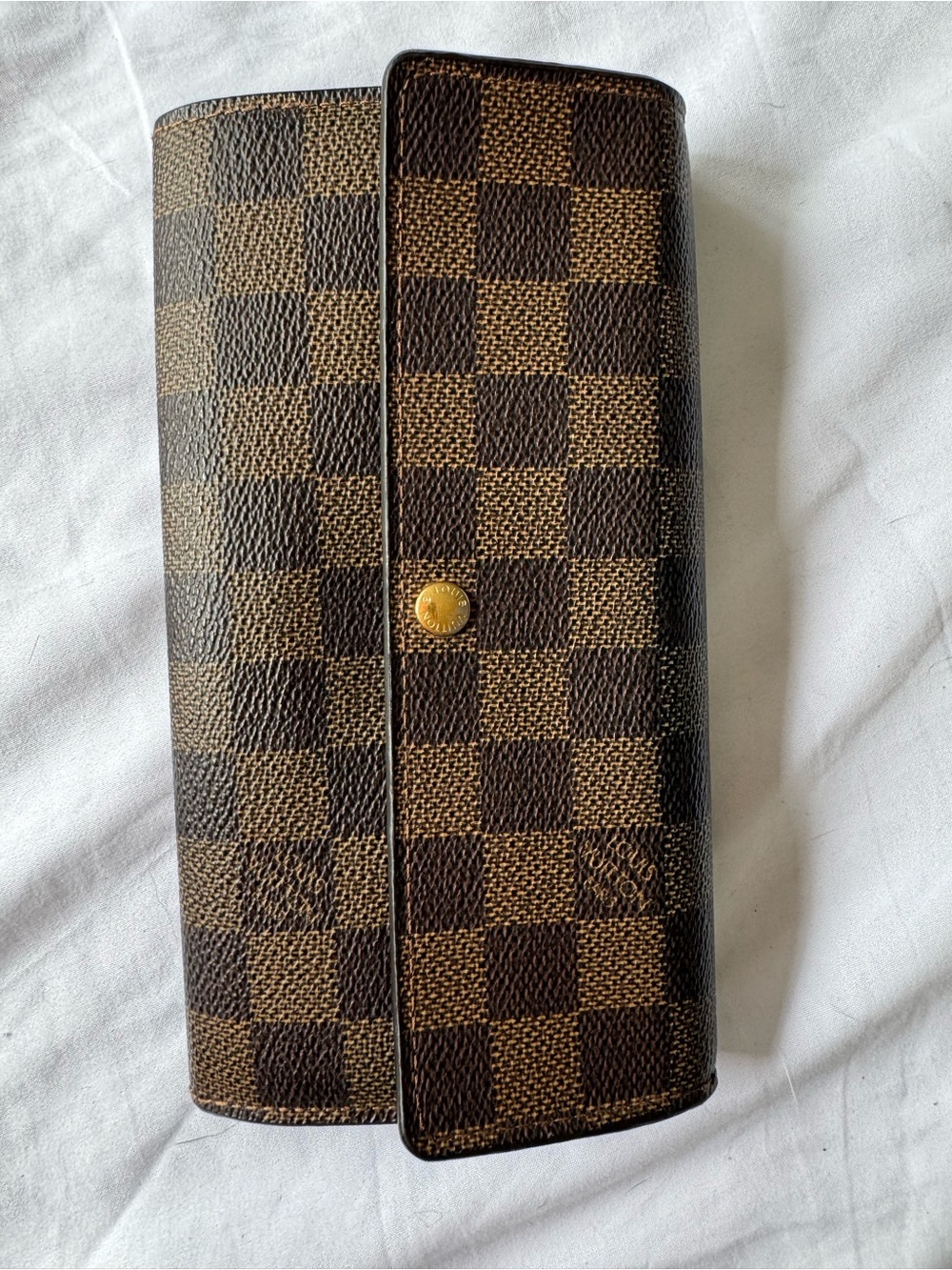 AUTHENTIC Louis Vuitton Damier Ebene Sarah Long Wallet - COA INCLUDED!!